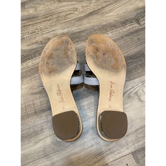 Sam Edelman Women's Light Blue Snake Illie Slip On Sandals Size 8.5 - Picture 4 of 4